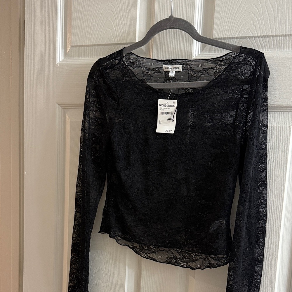 Black Lace Top